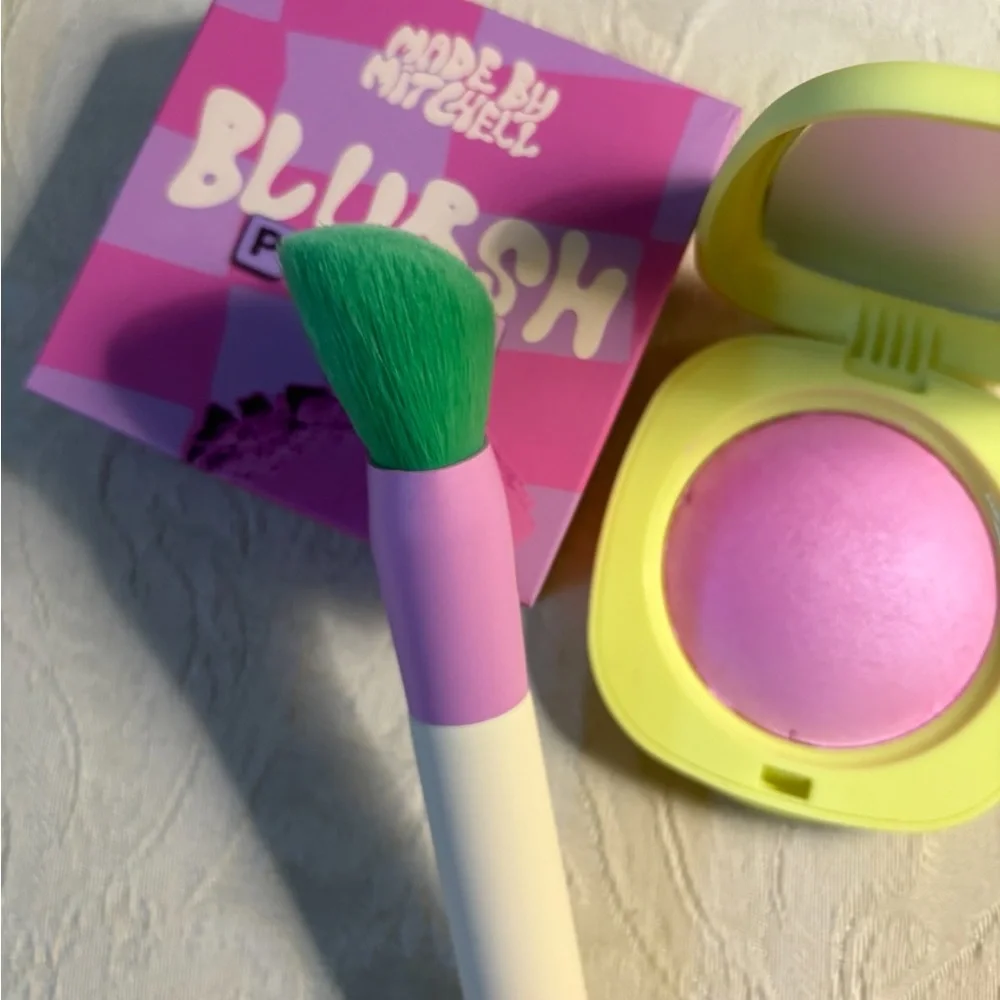 Made by Mitchell Blursh Pods Baked Blush & Brush Bundle Bit My Tongue BNIB
